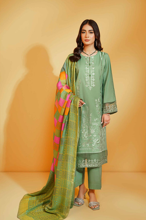 DHANAK | Unstitch | 3PC | SI - F - 46