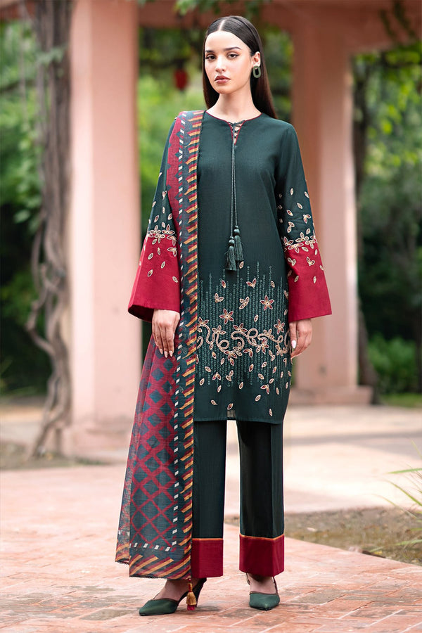 JAZMIN | DHANAK | Embroidery | Unstitch | 3PC | SI - F - 95