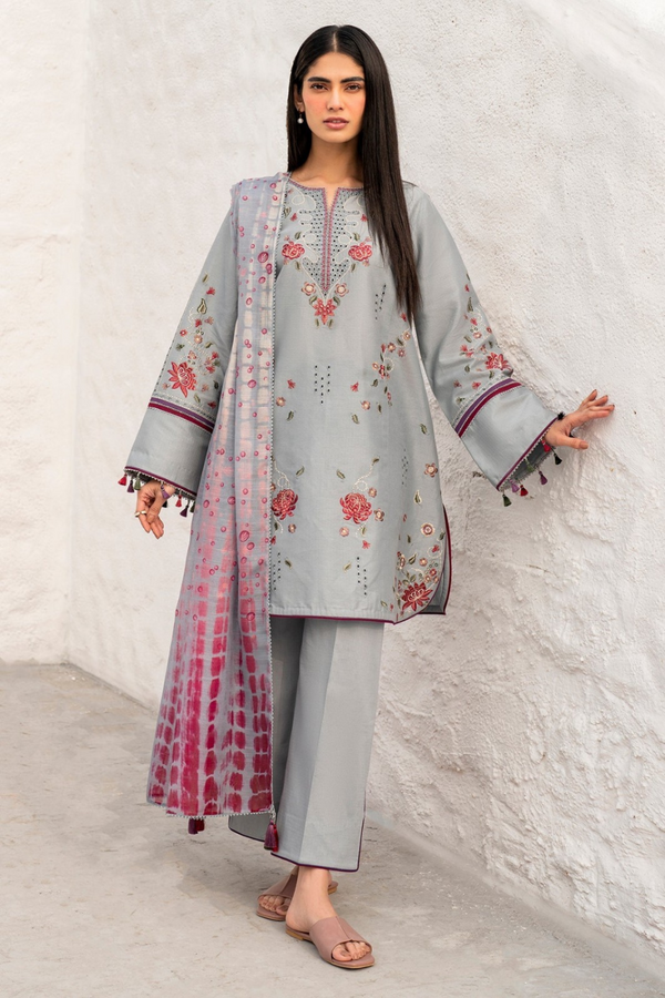 JAZMIN | EMBROIDERED LAWN | UNSTITCH | 3PC | SI - F - 6090