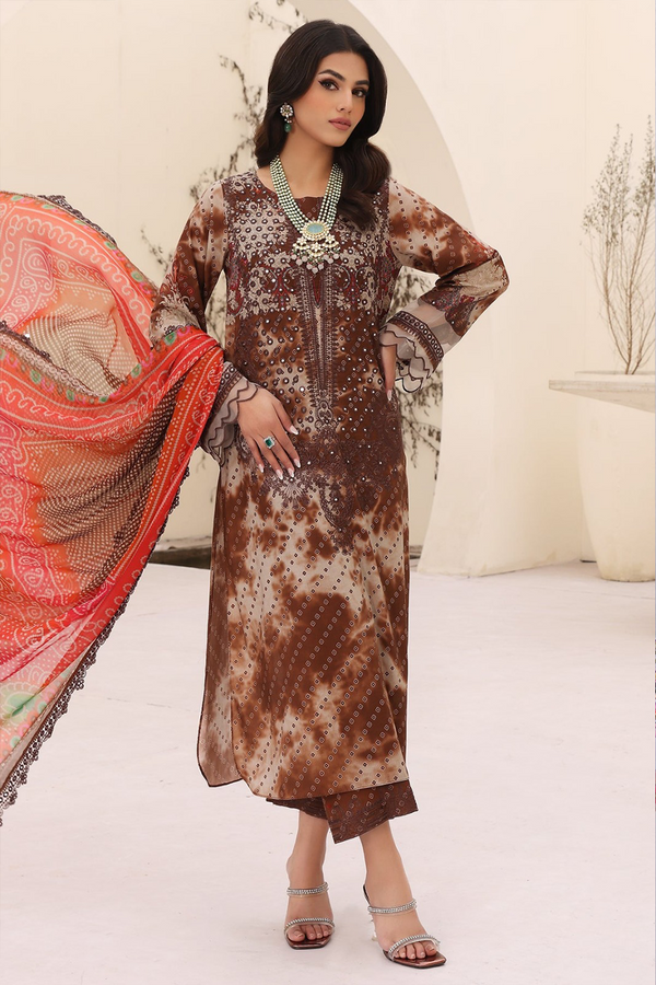 SHINEIN | DIGITAL PRINTED LAWN | UNSTITCH | 3PC | GS - D - 3033