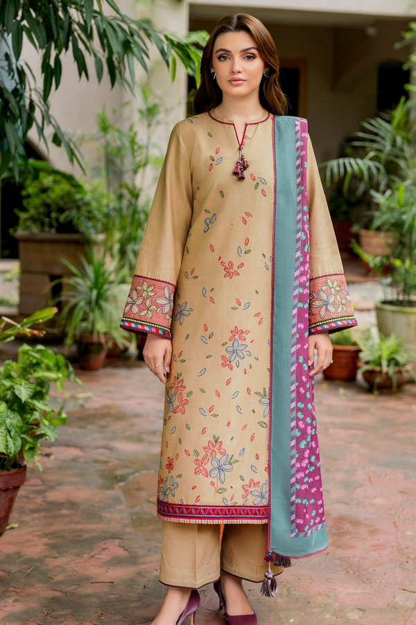 JAZMIN | EMBROIDERED LAWN | UNSTITCH | 3PC | SI - F - 6024