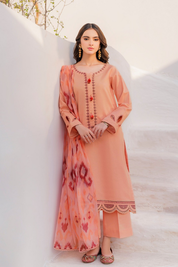 IARA BY HANA | EMBROIDERED LAWN | UNSTITCH | 3PC | SI - F - 6028