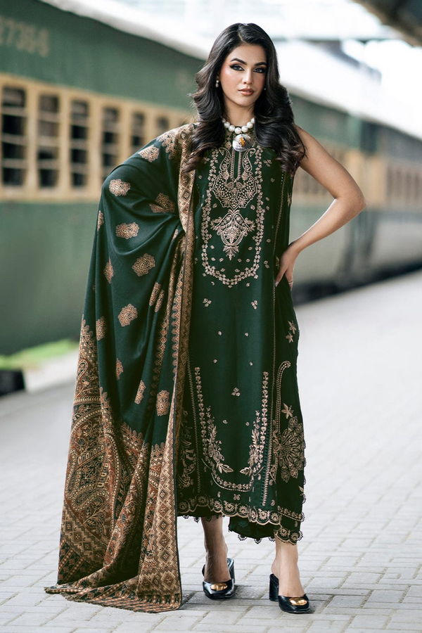 IZEL | DHANAK| Embroidery | Unstitch | 3PC | SI - F - 131 - GREEN