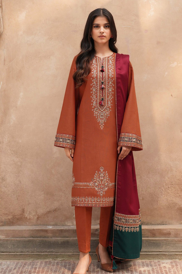 JAZMIN | EMBROIDERED LAWN | UNSTITCH | 3PC | SI - F - 6005