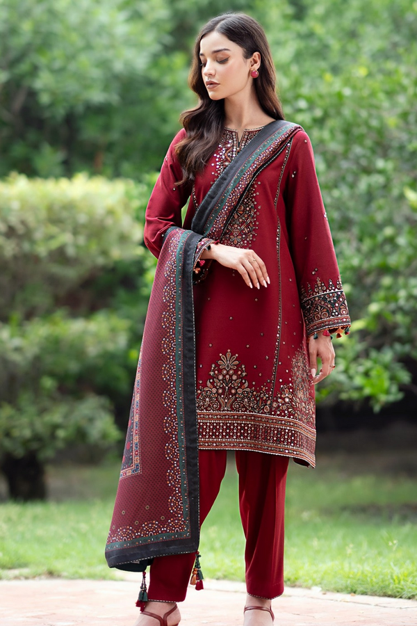 JAZMIN | EMBROIDERED LAWN | UNSTITCH | 3PC | SI - F - 6021 - Mairoon