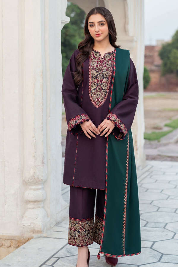 JAZMIN | EMBROIDERED LAWN | UNSTITCH | 3PC | SI - F - 6022