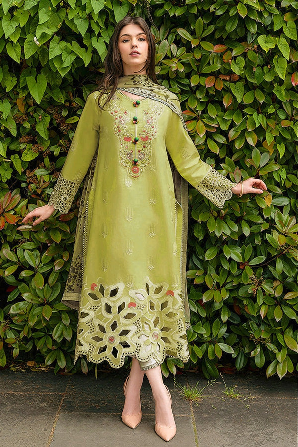 MUSHQ | DHANAK | Unstitch | 3PC | SI - F - 44 - GREEN